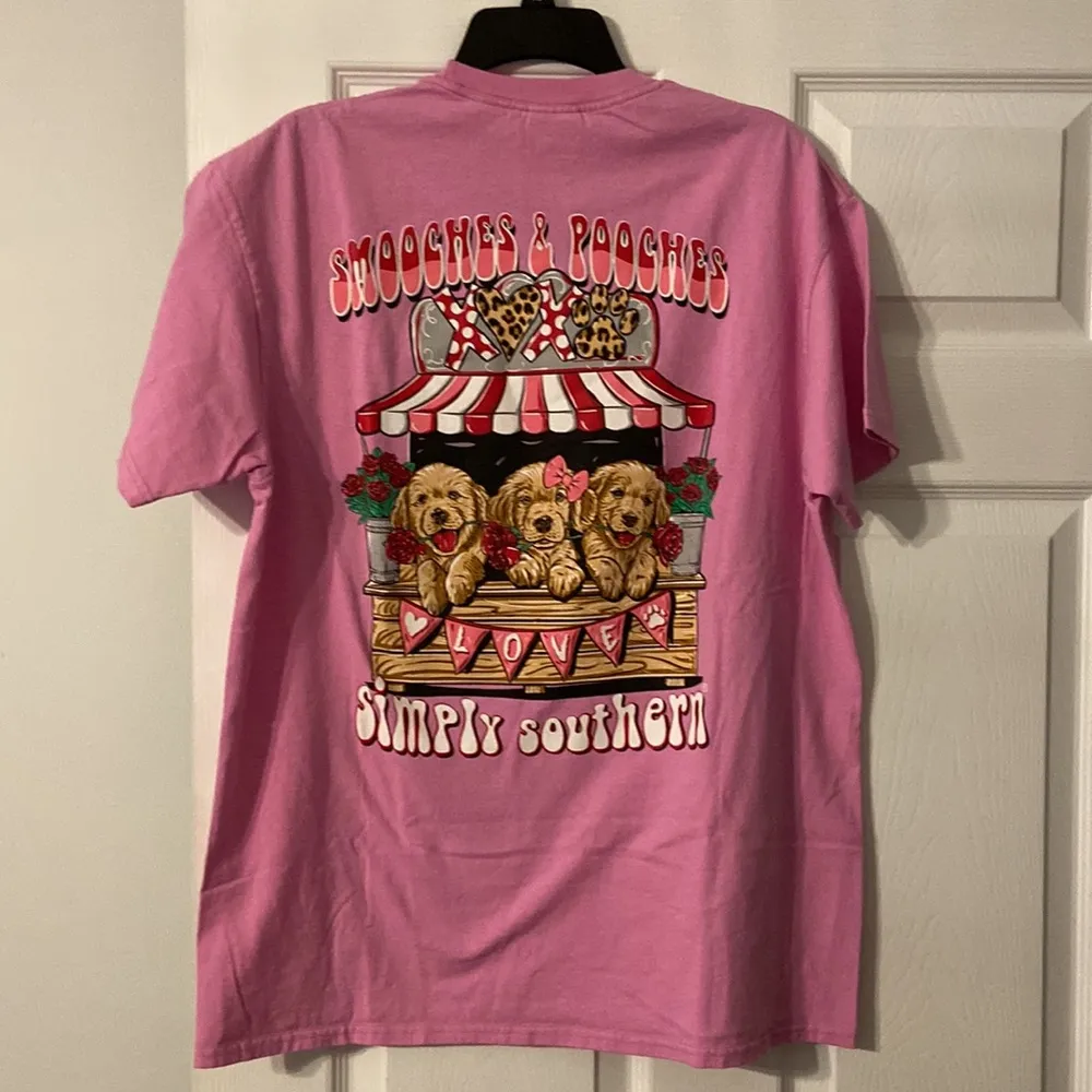 Simple Southern Short Sleeve Women Shirt size L NWOT pink color - Image 5