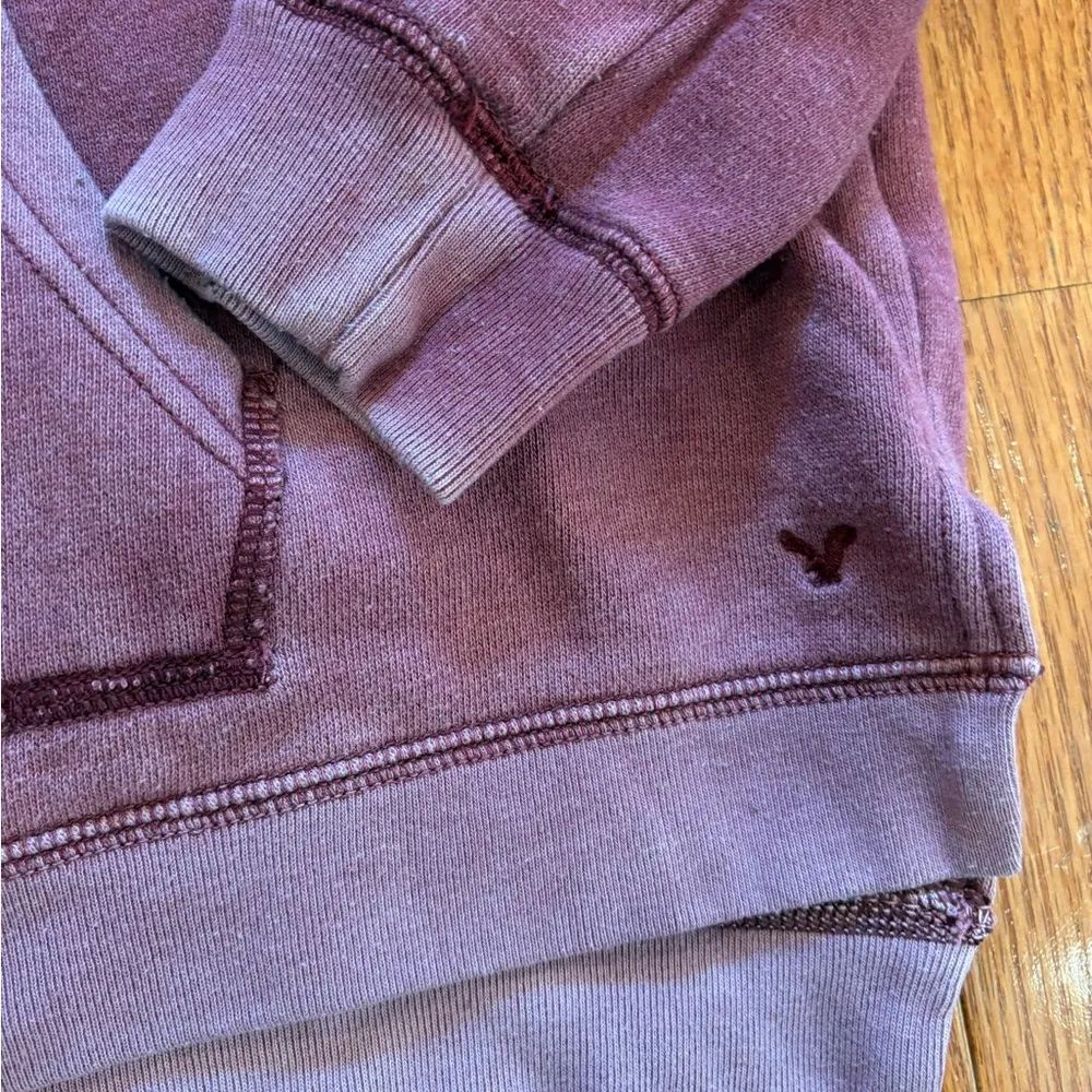 American Eagle Sweater Unisex Hoodie Faded Long Sleeve Pullover - Image 2