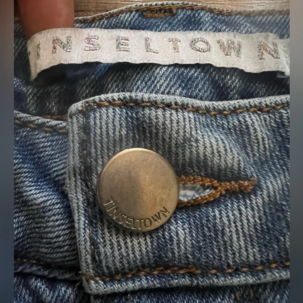 Tinseltown Ripped Denim Jeans Distressed High Rise Size 9‎ (Inseam Of 27 Inches) - Image 5