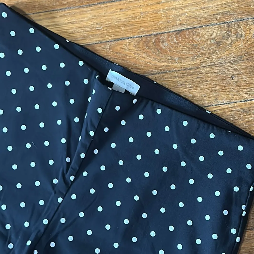 Charter Club Women’s Pull On Capris, Polka Dots, Size 12 - Image 2