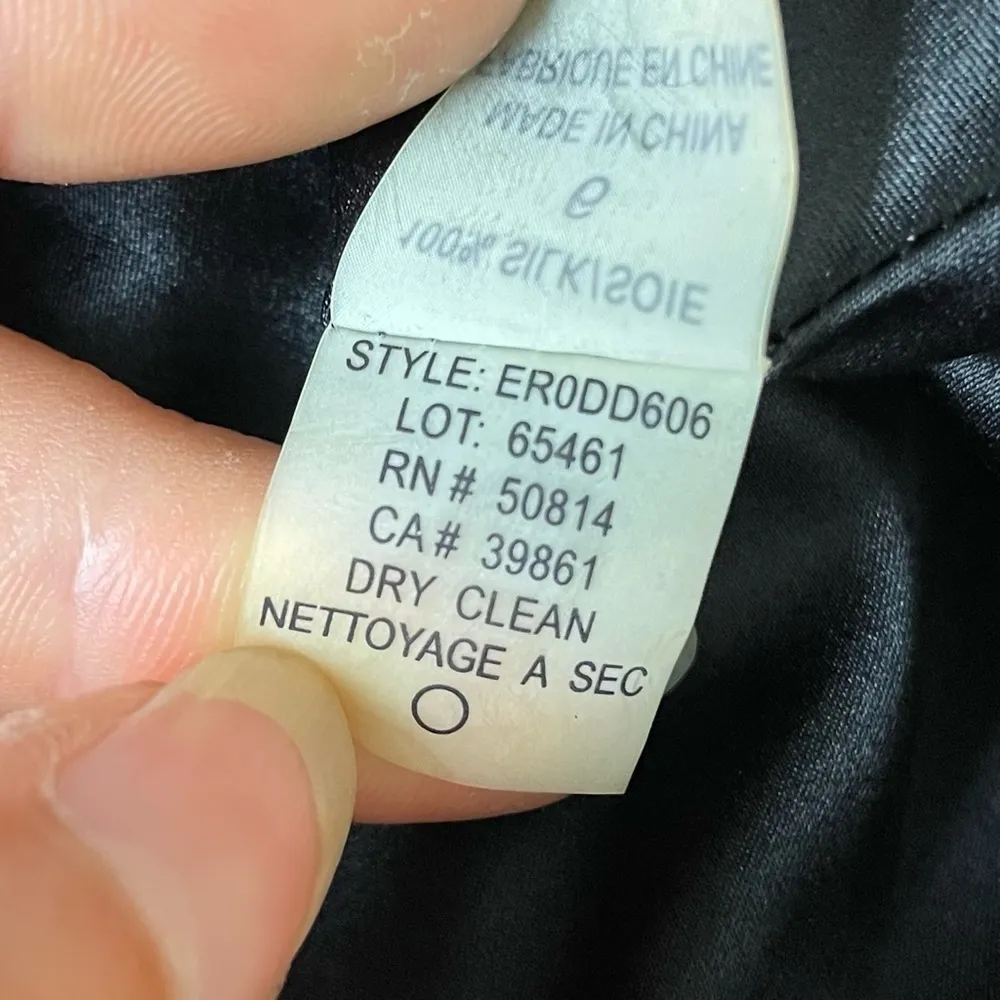 ELIE TAHARI Black Silk Cocktail Dress Size 6 - Image 9