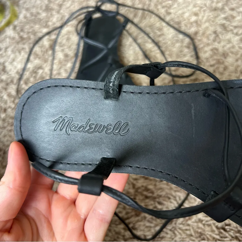 Madewell Black Strappy Sandals - Image 2