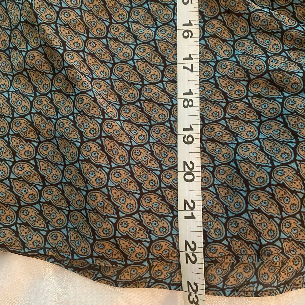 Emma James Brown Turquoise Crossover Top sz 12 NWT - Image 10