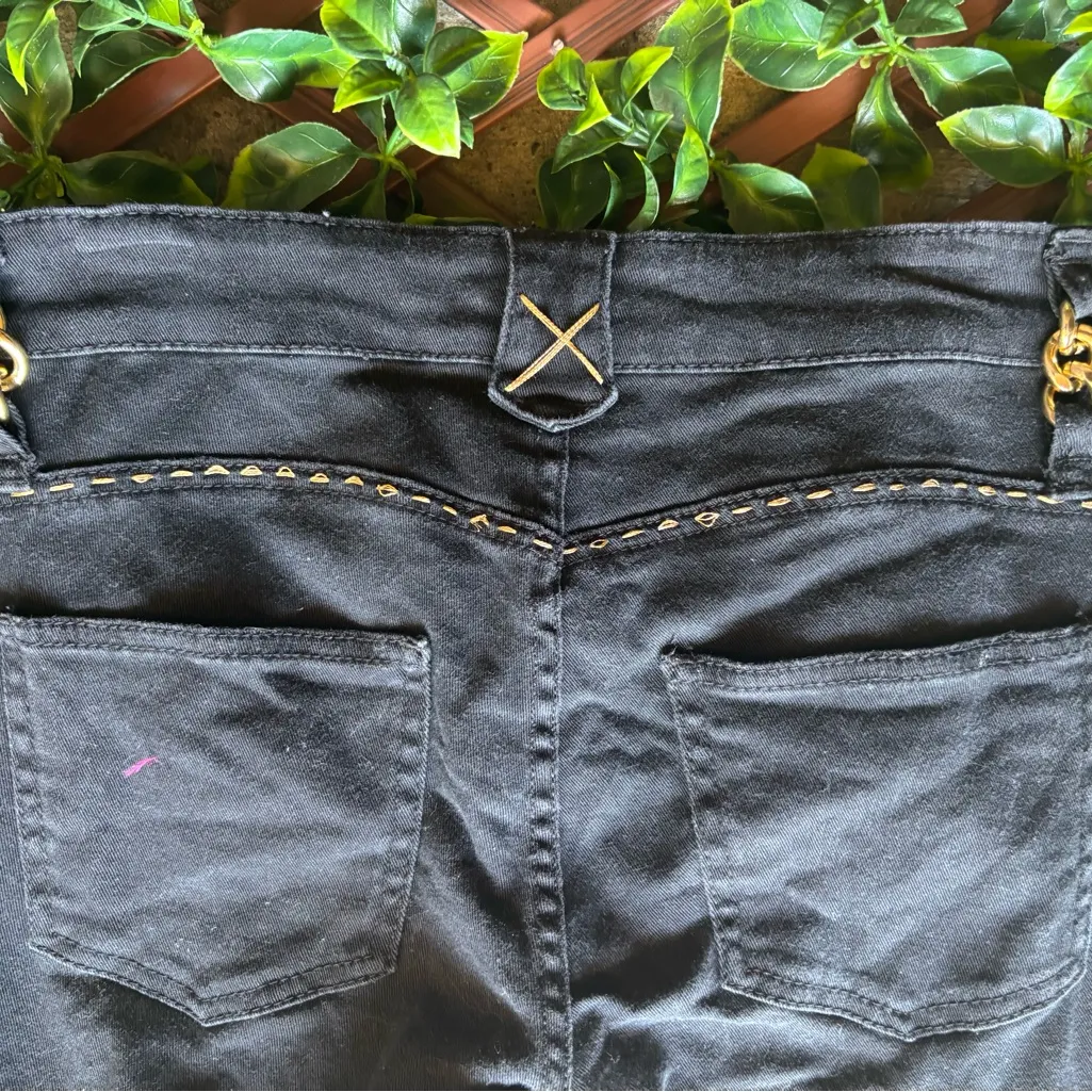 Vintage Cache Premium Black & Gold Jeans - Image 5