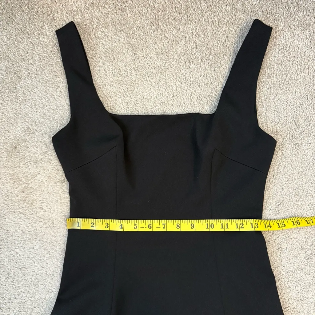 Betsy & Adam Noreen Crepe Bodice Satin Skirt Maxi Gown Black 4 - Image 7