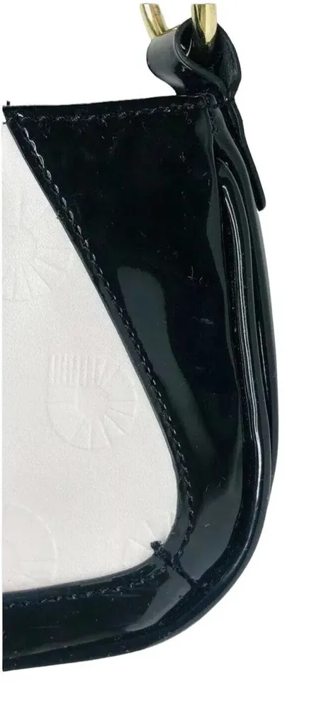 NEW Akademiks Y2K Black and White Embossed Logo Purse with Chain Strap MSRP $48 - Image 7