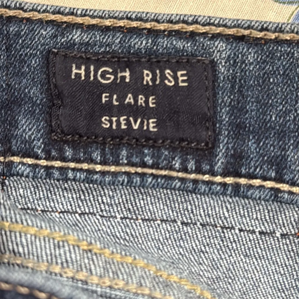 Lucky Brand High Rise Flare Stevie woman jean size 16 inseam 33” slight stretch - Image 7