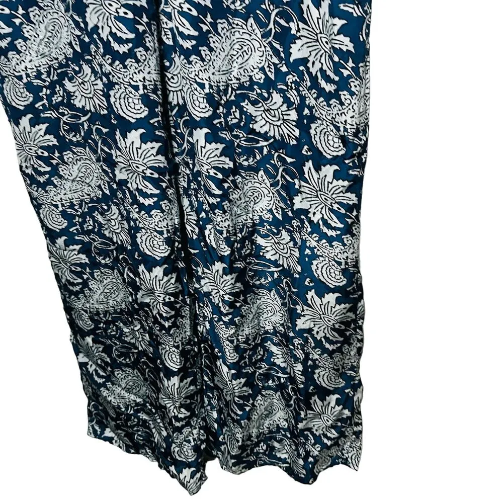 APIECE APART Women's Ostrea Blue Sleeveless V-Neck Tank Jumpsuit Size 10 - Image 12