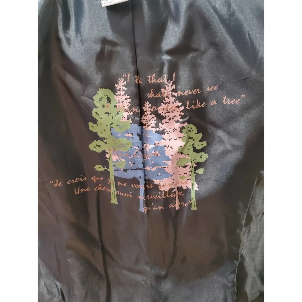 Lana Lee Women's Black Cotton Long Sleeve Full Zip Front Casual Jacket Size 6P - Image 11