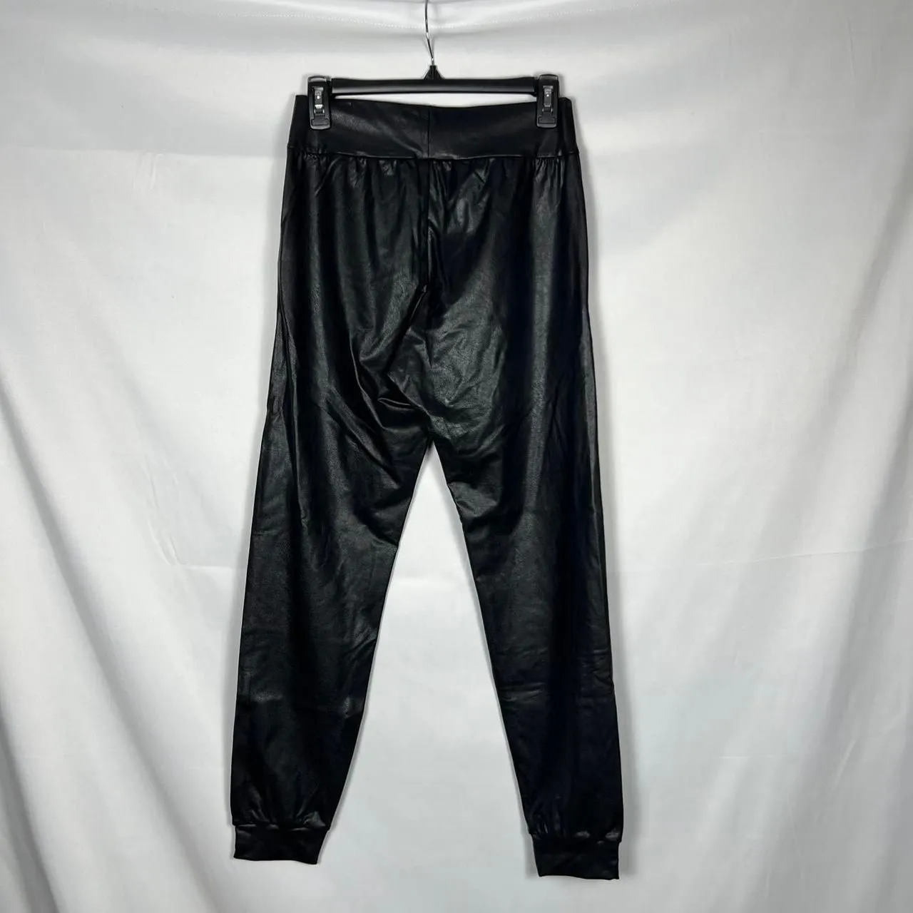 NWT COMMANDO Black Faux Leather Jogger Pants Size Small Women's edgy streetwear - Image 5