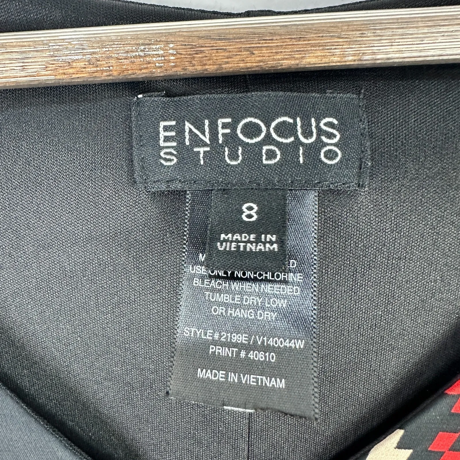 Enfocus Studio Dress 8 Blue Red‎ Boho Tribal Indie Southwestern Festival Western - Image 2