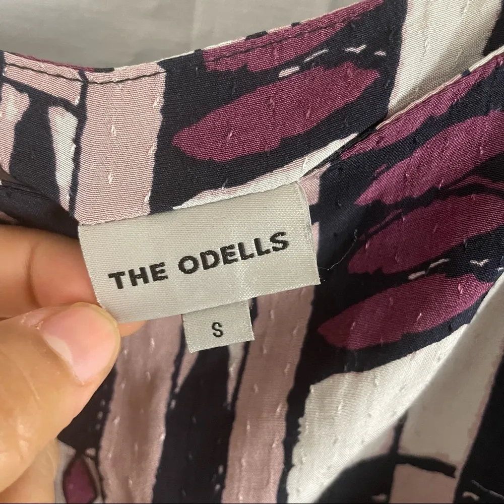 Anthro The Odells abstract print elastic waist women’s Size Small - Image 5