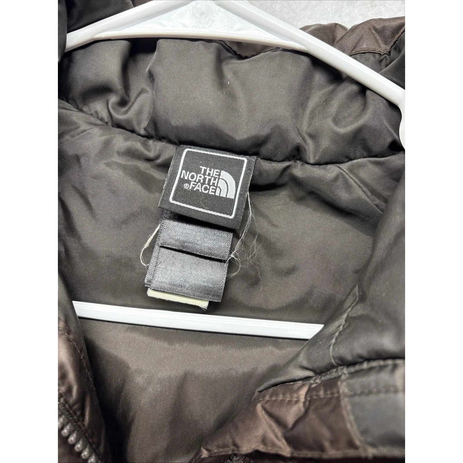 North Face Jacket Womens Small Brown 550 Down Puffer Quilted Winter Coat Warm - Image 4