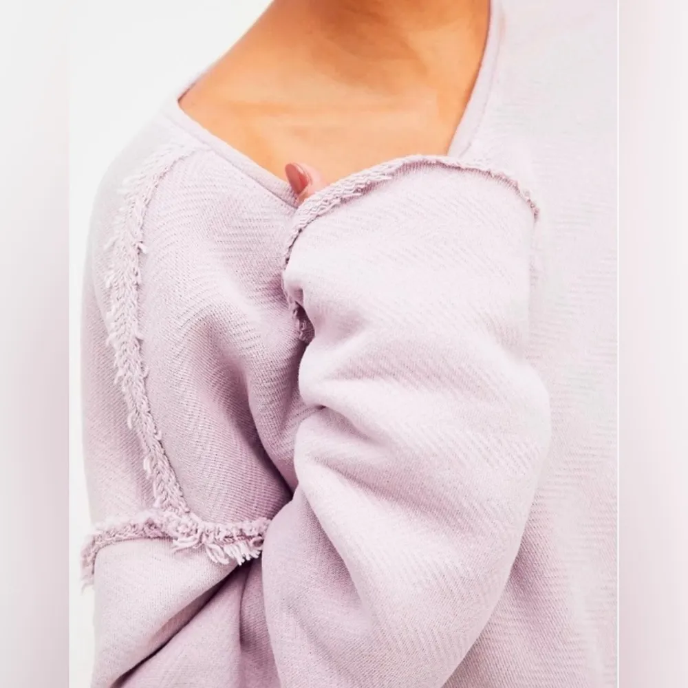 Free People Best Coast Cotton Oversized Tunic in Dust Lavender - Image 2