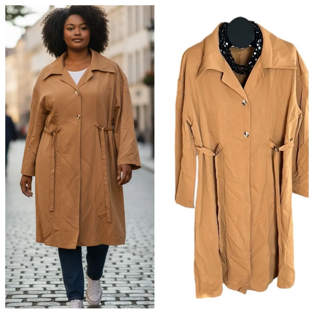 SHEIN Curve Trench Coat - Image 2