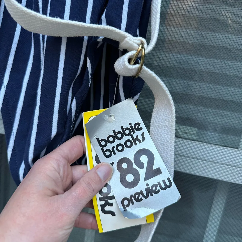 Vintage 80s Bobbi Brooks Swimsuit classic with belt New w/ tags Blue Size undefined - Image 2