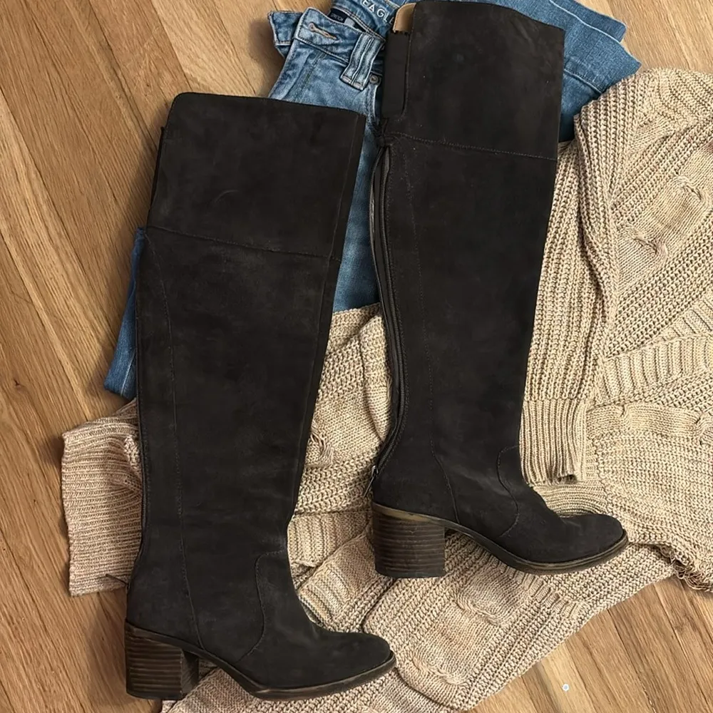 Lucky Brand chocolate suede boots - Image 2