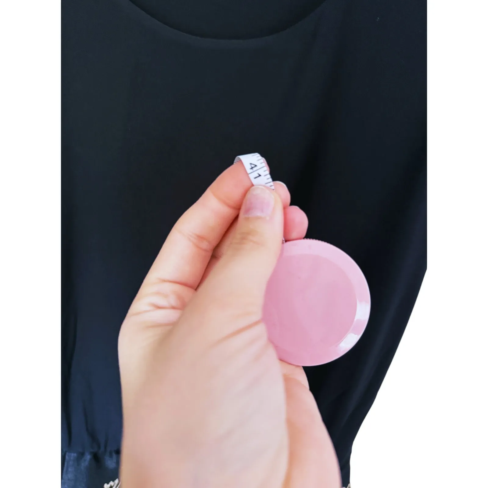 1970s Embroidered Waist Tie Sleeved Dress Size 10 Black Gold Event Cocktail - Image 12