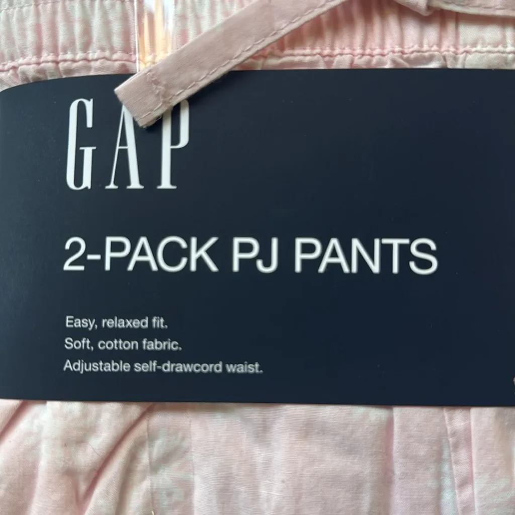 Gap 2-pack pj pants relaxed fit soft cotton fabric 
Adjustable self-draw… - Image 4