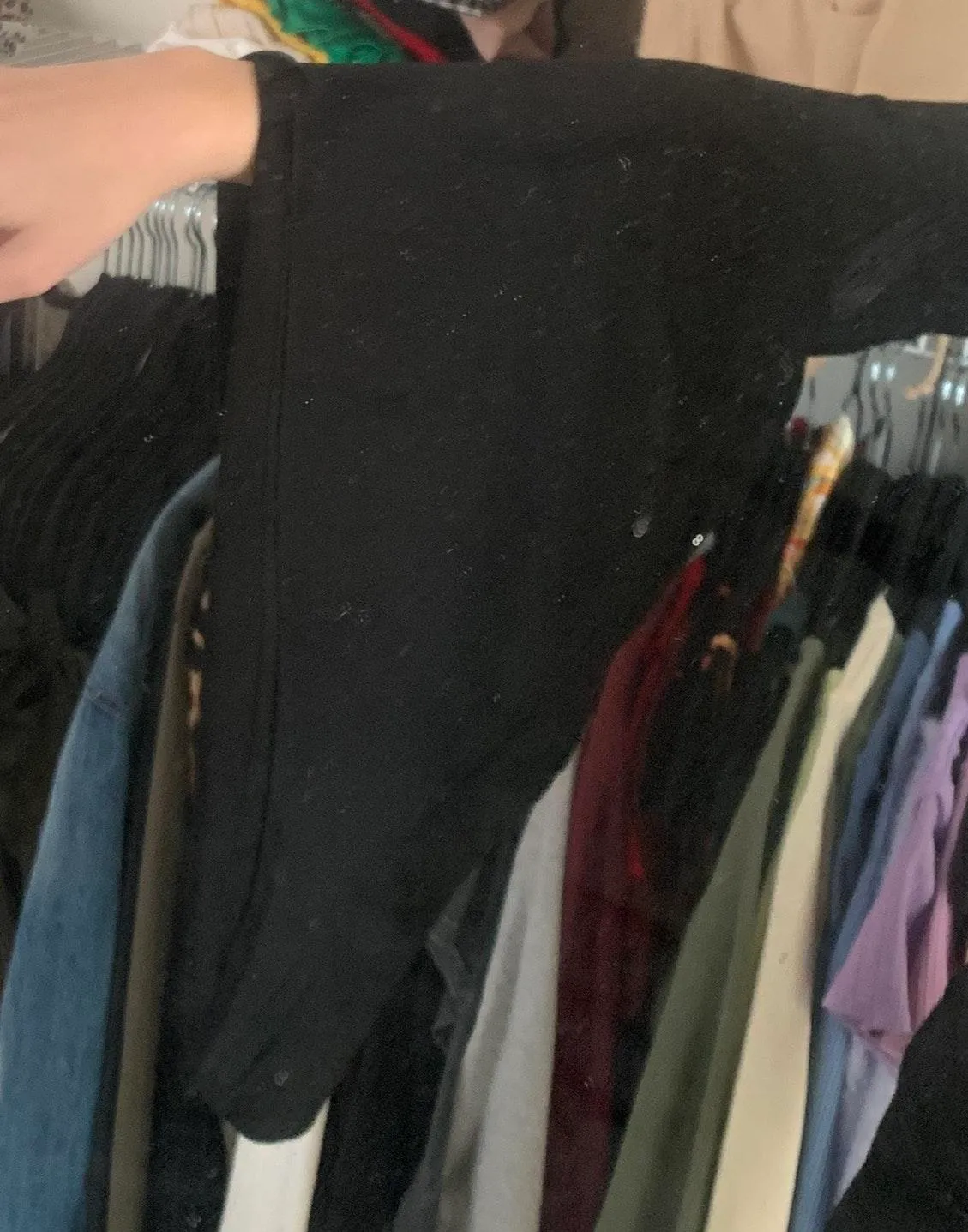 Black Crop Top Size M - Image 3