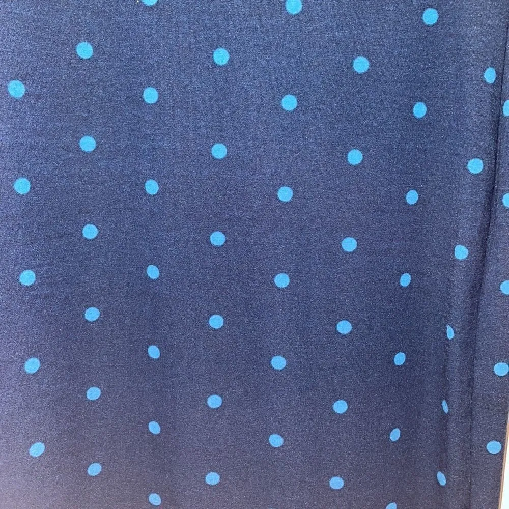 LuLaRoe Navy & Royal Blue polka dot bodycon dress - Image 6