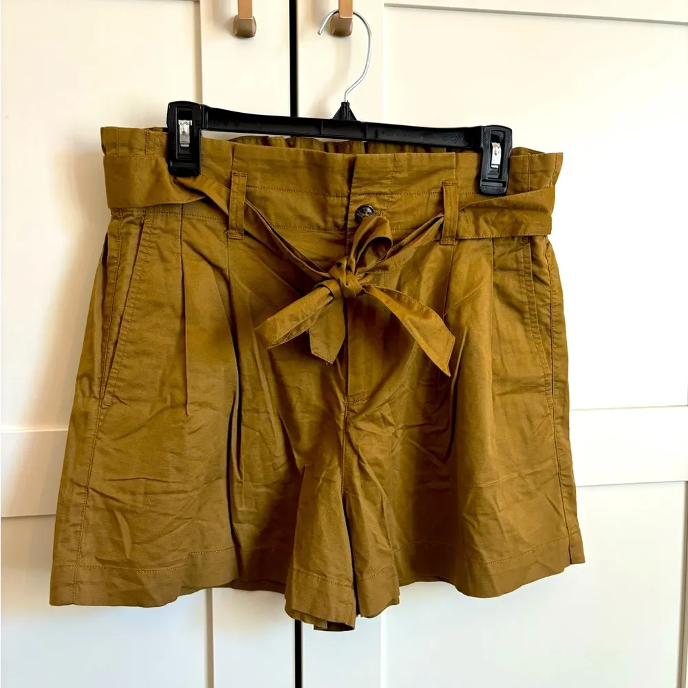 Madewell Paper Bag Shorts in Dried Cedar size 10 new with tags - Image 3