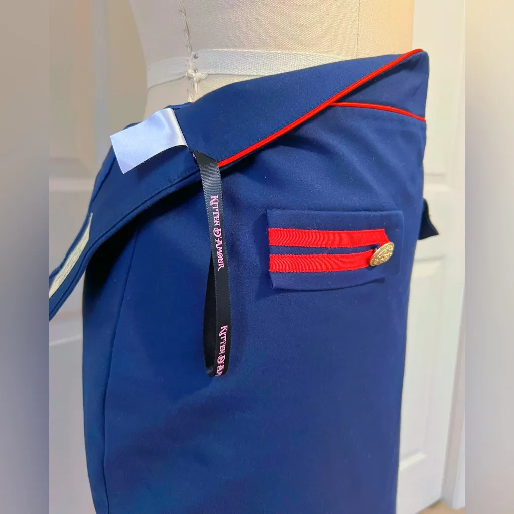 Kitten D’Amour Waterloo Bustle Skirt Blue Size 10 - Image 11