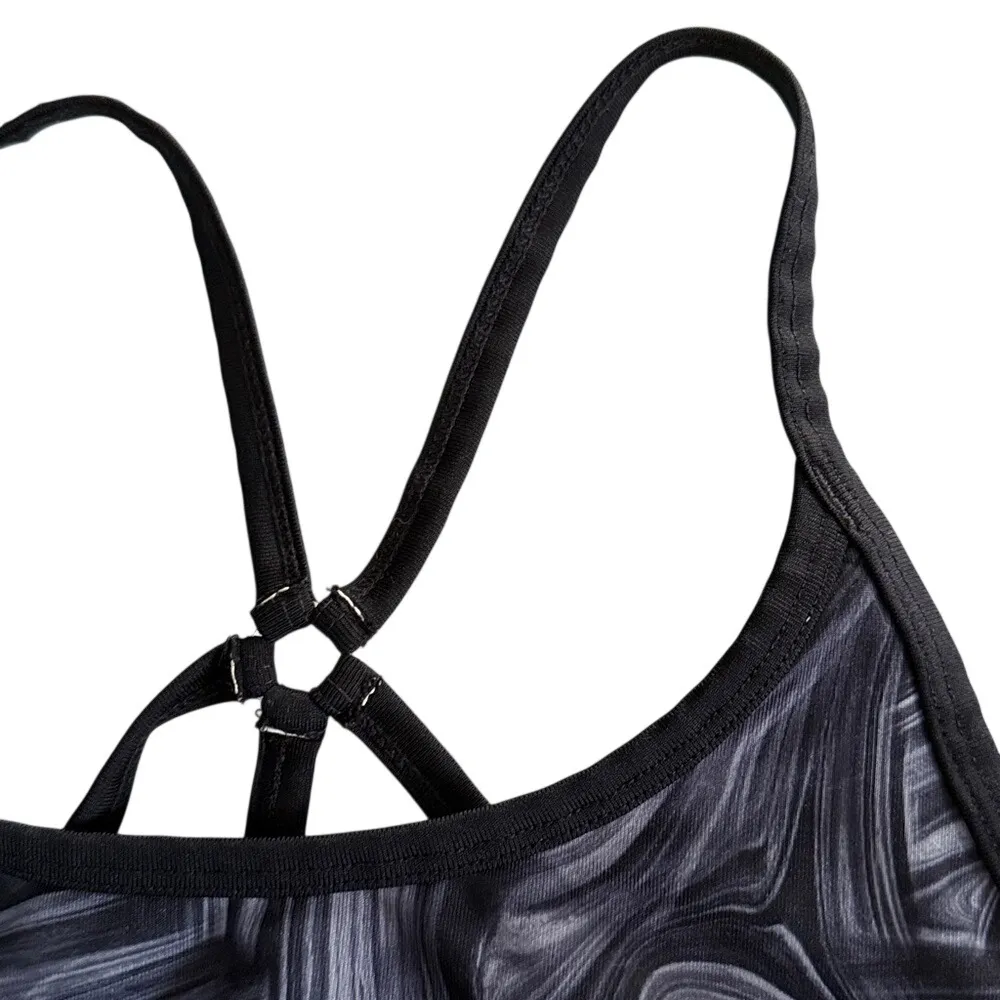 Champion Women's Sports Bra Swirl Print Racerback Medium Support Athletic Top - Image 3