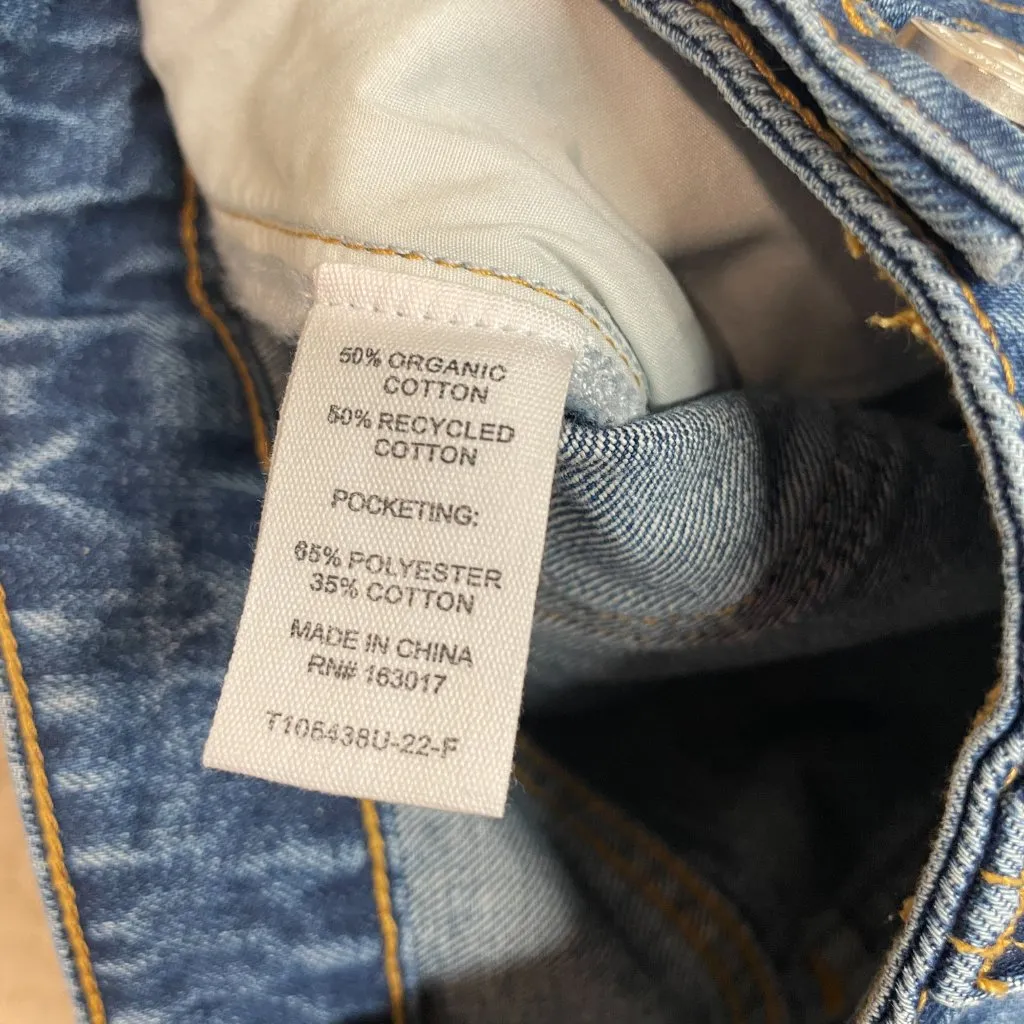 Princess Polly Denim Carpenter High Rise Jean Shorts Y2K Size 4 Streetwear - Image 8