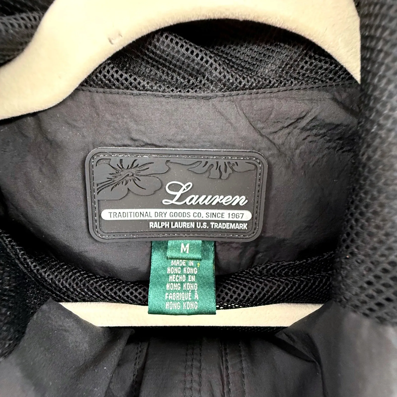 Lauren Ralph Lauren Hooded Utility Jacket Women's Medium Black Toggle Closure - Image 6