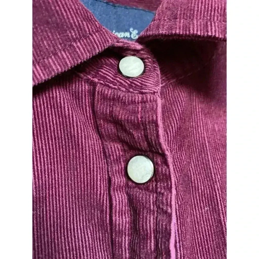 American Eagle Corduroy Button Shacket Granola Girl Preppy Indie Easter Spring - Image 5