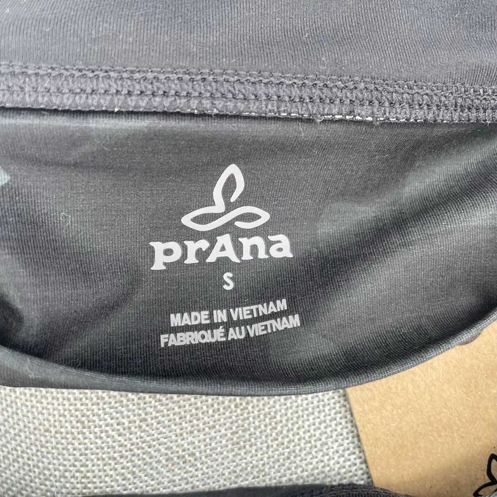 NWT prAna Layna Brami Black Camo Bralette Size Small Bra - Image 6