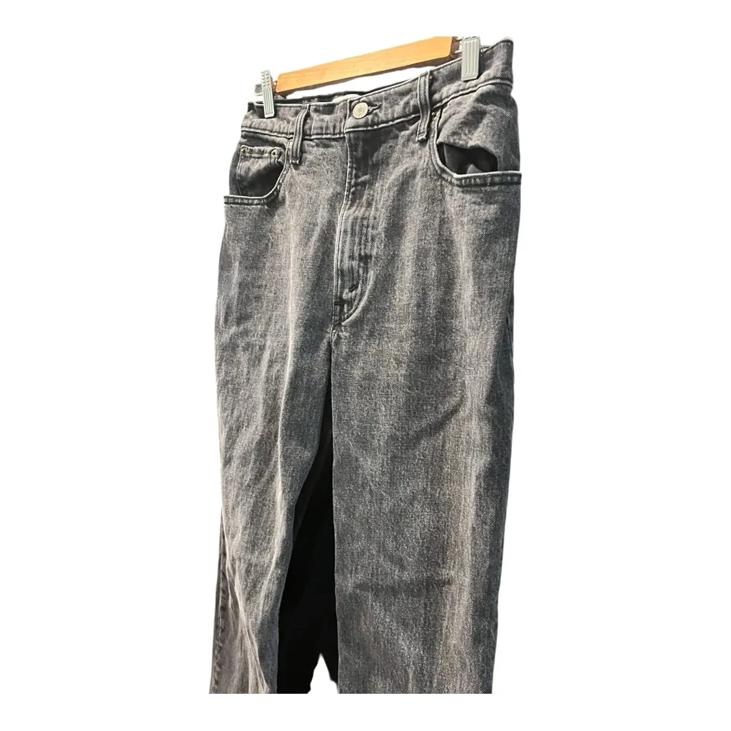 Abercrombie & Fitch 90s Straight Ultra High Rise Size 27 / 4R Light Black Wash - Image 5