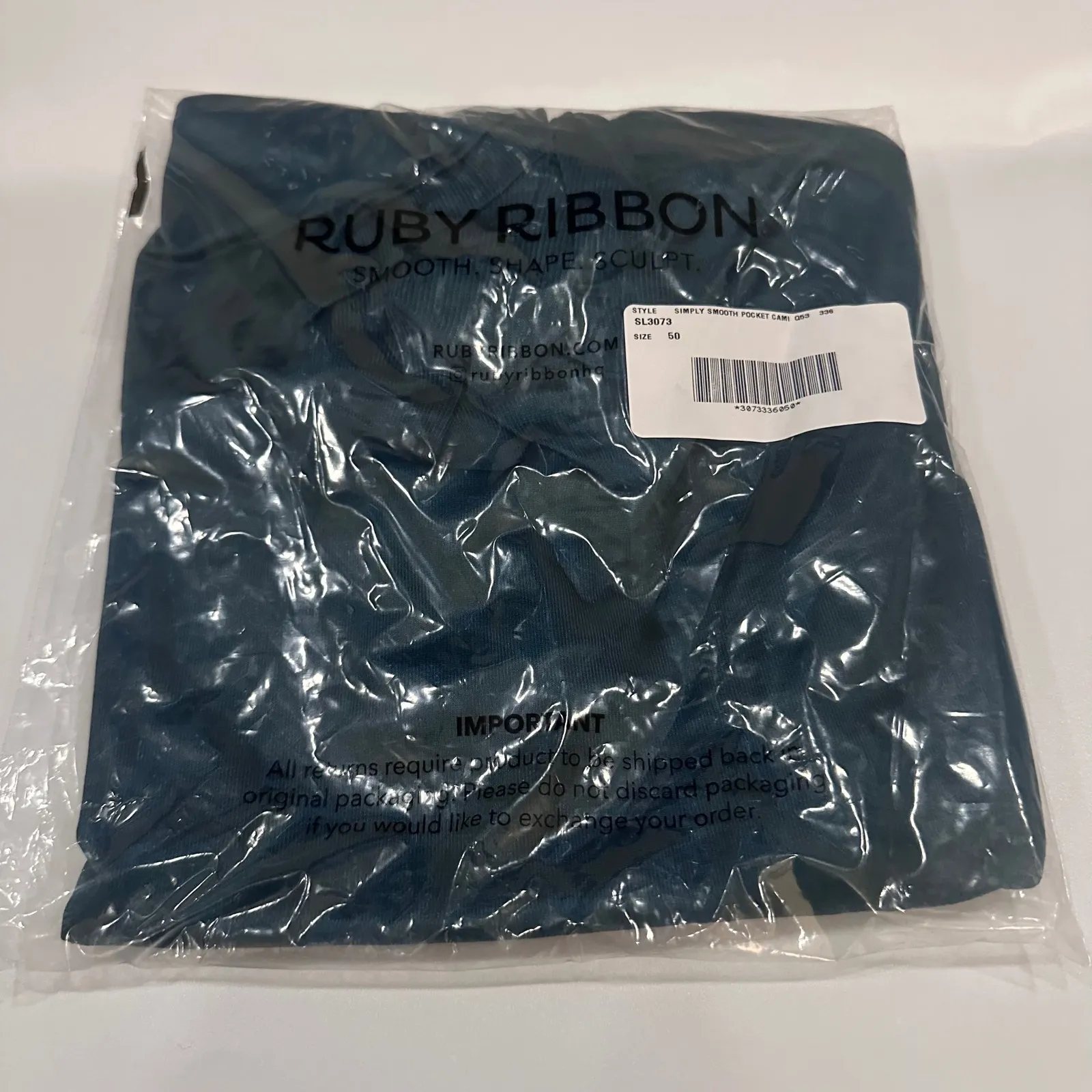 NWT Ruby Ribbon Simply Smooth Pocket Cami Tank Dark Moss Size 50 Green - Image 6