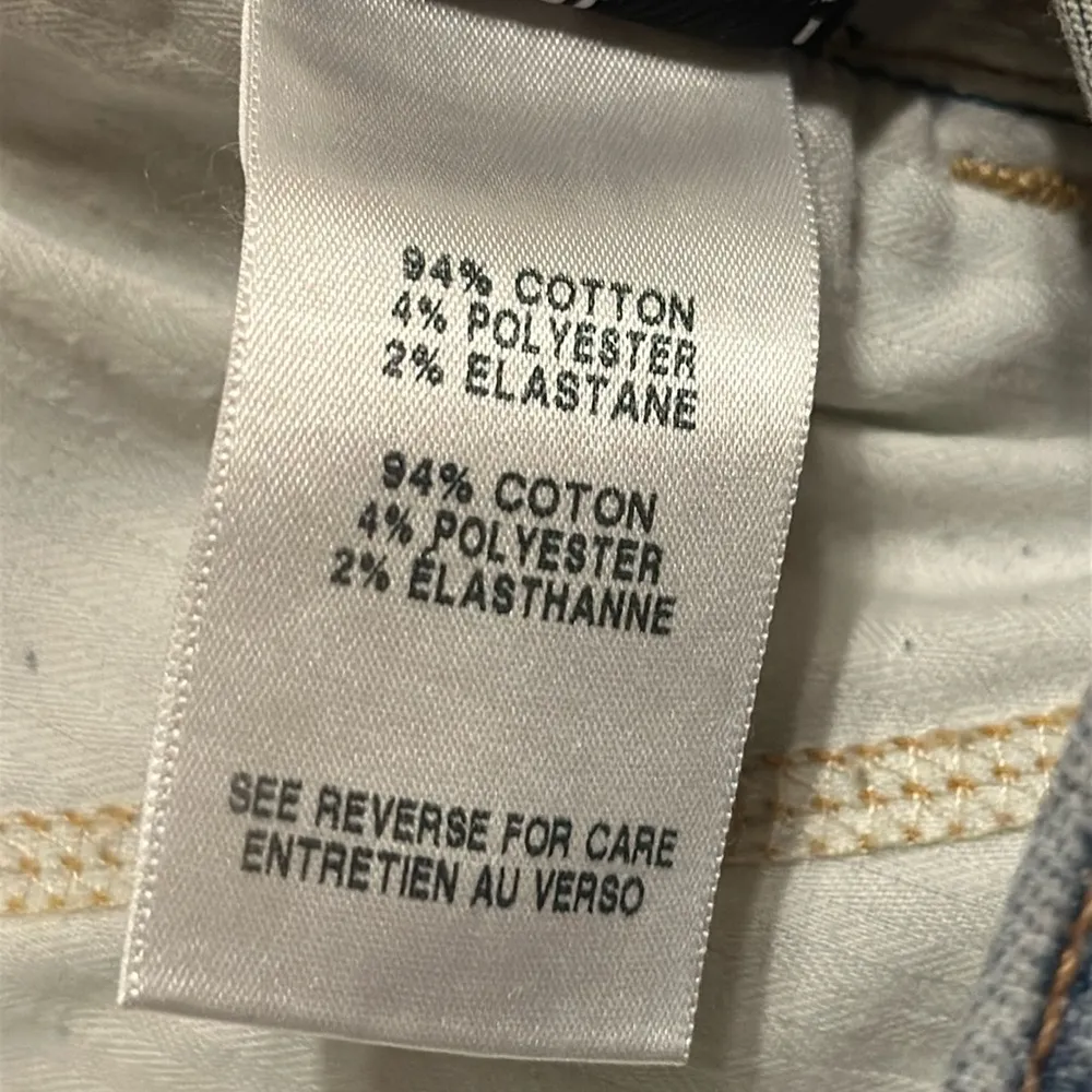 7 For All Mankind Vintage Sloane Skinny Cargo Blue Ankle Cropped Jeans Tapered. - Image 13