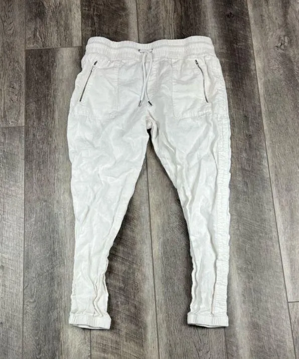 Athleta‎ White Cabo Linen Jogger Pants - Image 2