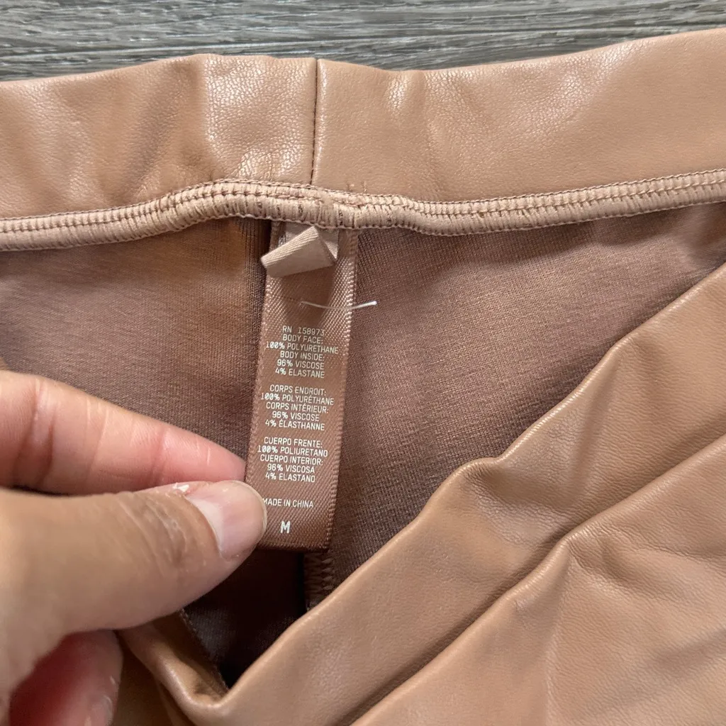 SKIMS Faux Leather Pants Medium Boot Cut - Image 5