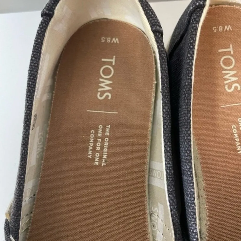 Toms Alpargata Washed Womens Espadrilles
Blue Washed Canvas Rope Sole Size 8.5 - Image 4