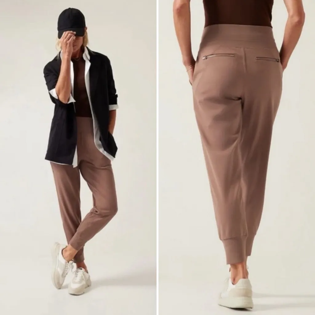 ATHLETA Venice High-Rise Jogger in Rustic Beige Athleisure Travel Size 2X - Image 2