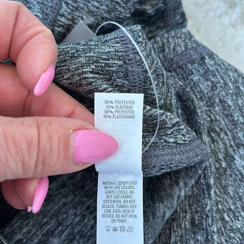 Aeri Feel Cozy Hi Rise Long Leggings Gray Marl - Image 11