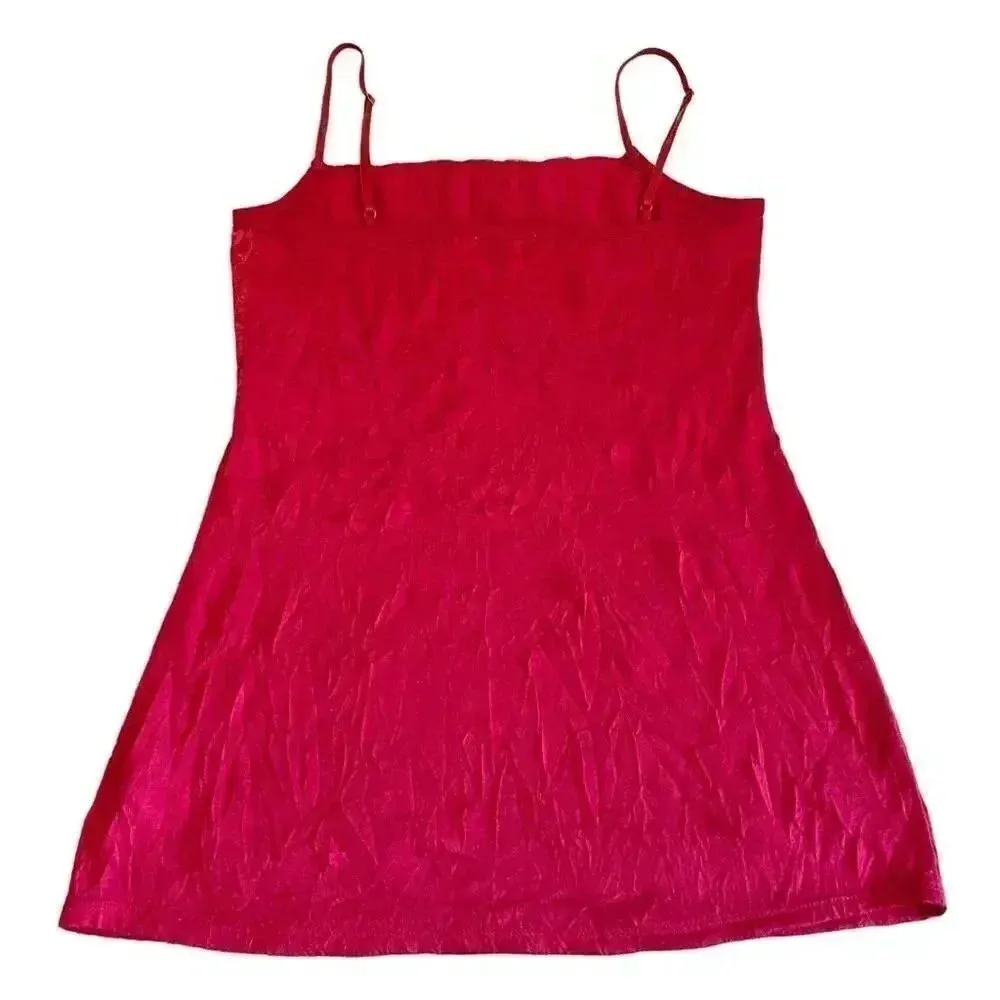 Maurices Red Camisole Top with Lace SZ S #1236 - Image 4