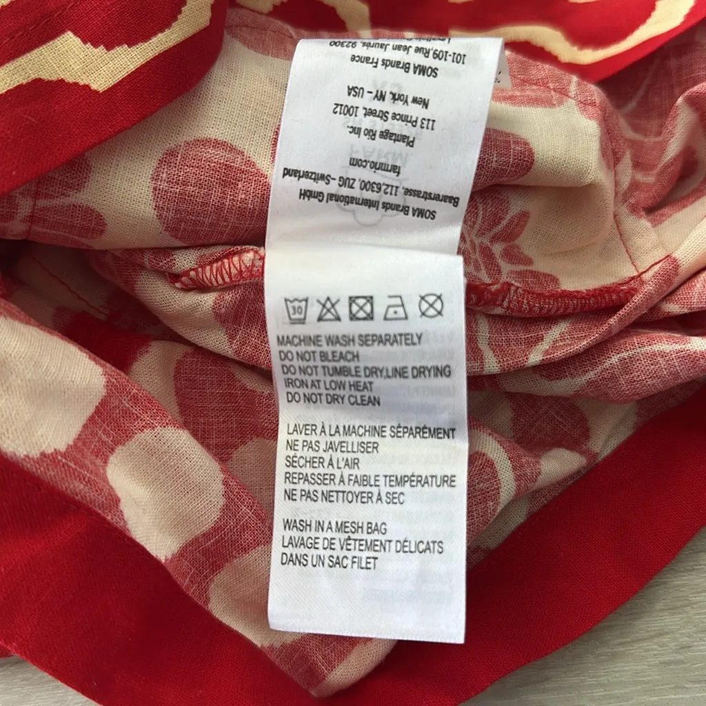 Farm Rio Sleeveless Romper - Palermo Red XS NWT - Image 8