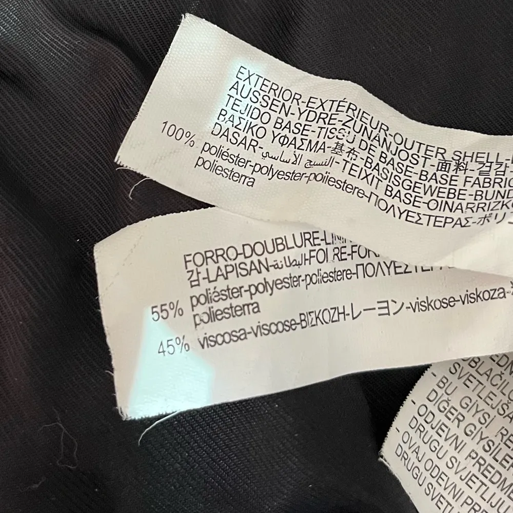 Zara Faux Leather Jacket Black Size Large - Image 4