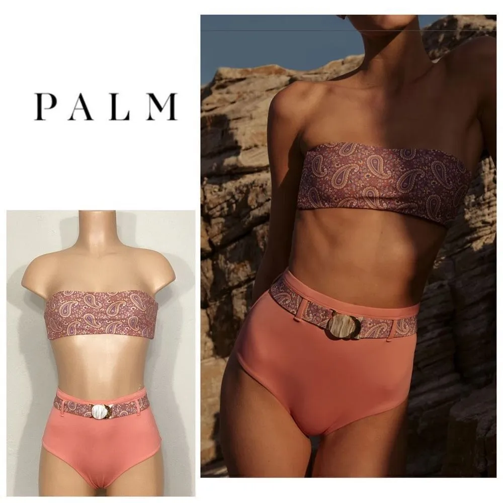 New. Palm high waist and bandeau bikini. Retails $230. 6 - Image 2