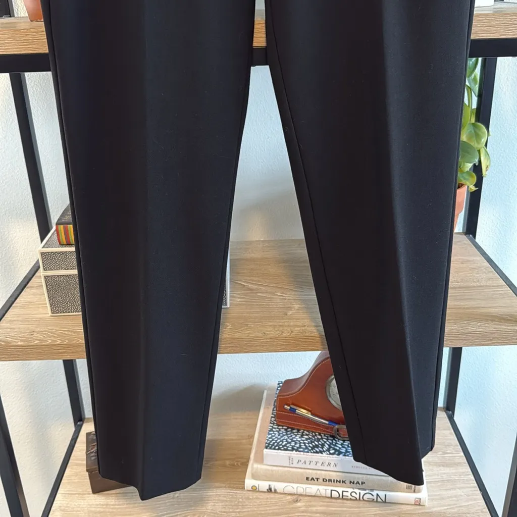 Talbots Mid-Rise Signature Black Woven Career Dress Pant Trouser, 4 - Image 3