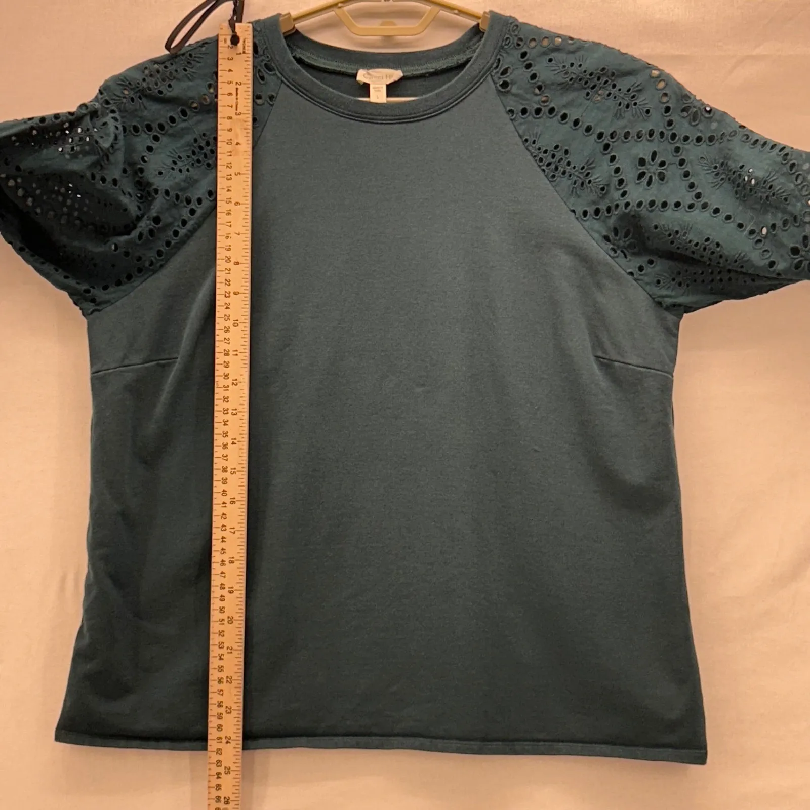 Garnet Hill Organic Cotton‎ Top Green Large - Image 9