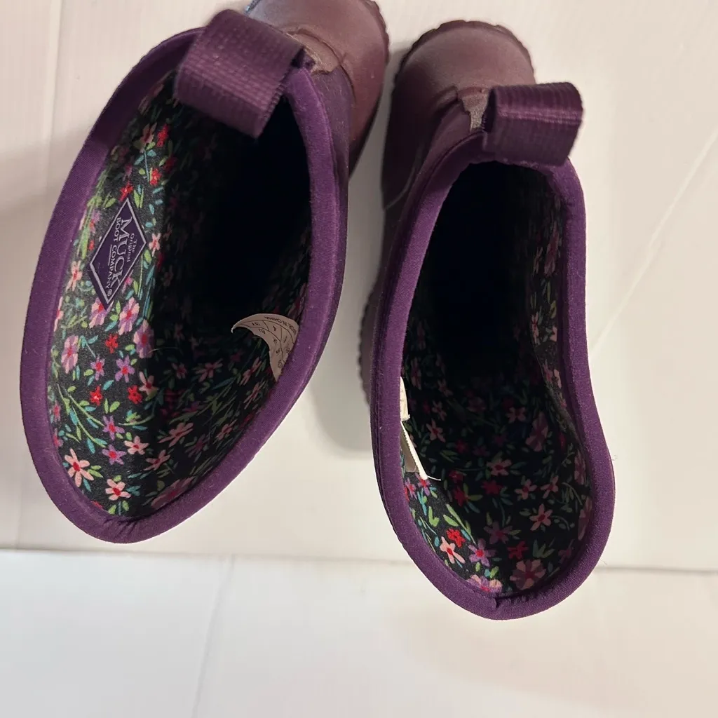 MUCK Boot Company purple waterproof rain Muckster II mid boots women size 6 - Image 8