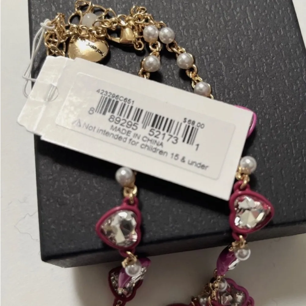 NWT Betsey Johnson Heart Station Necklace - Image 5