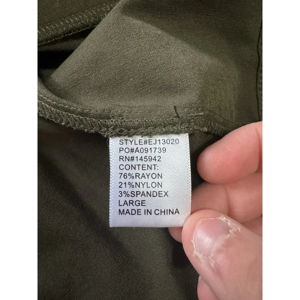 Eden‎ Society Jacket Women Size Large Green Utility Jacket Cargo Streetwear City - Image 10