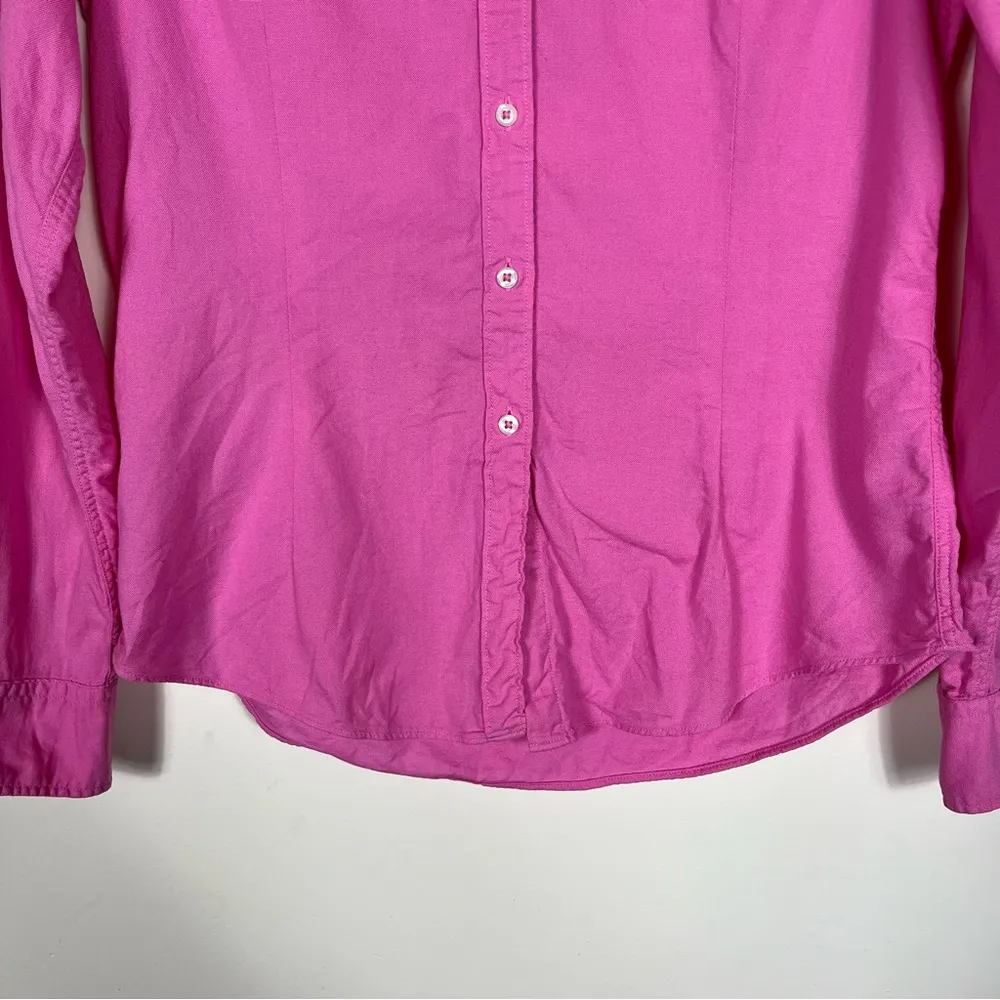 Brooks Brothers Tailored Button Down Shirt Size 8 Pink Preppy Academia Barbie - Image 8